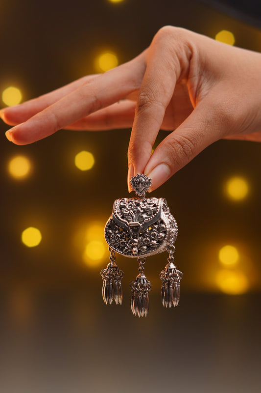 Silver Jhumka